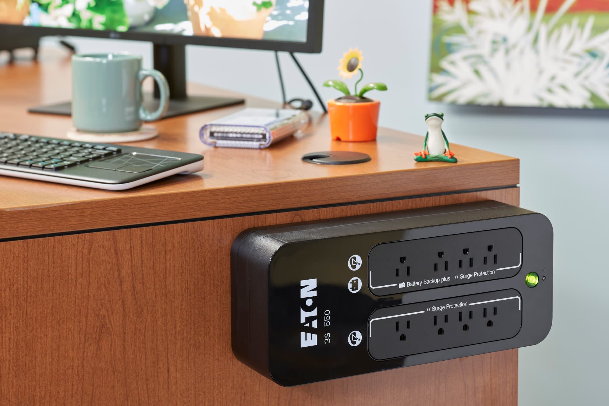 UPS battery backup keeping critical devices online