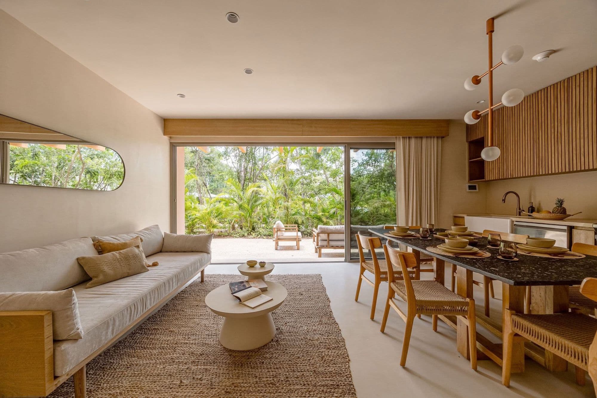 Furnished living room — Airbnb furnishing hero